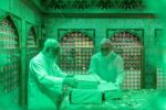 مضجع نورانی امام رضا (ع) غبارروبی شد